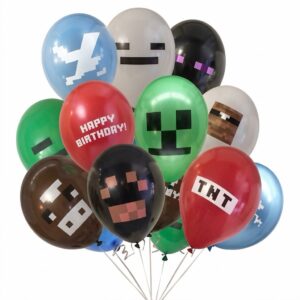 Minecraft Characters 12 Inch Latex Balloon