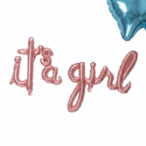 It's A Boy Girl Foil Letter Balloons