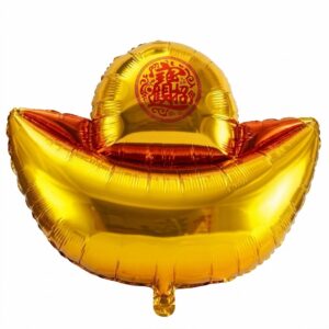 Chinese Good Luck Ingot Foil Balloon