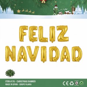 Feliz Navidad Letter Foil Balloon