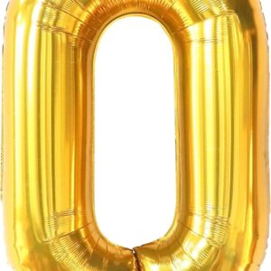 Number 0 40” Foil Balloon