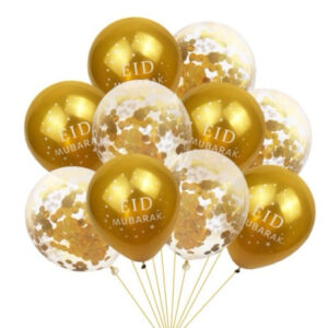 Eid Mubarak 12 Inch Latex Balloons