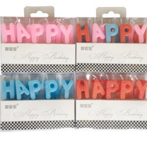 Happy Birthday Letters Candles