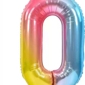 Number 0 32” Foil Balloon