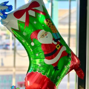 Merry Christmas Stocking Foil Balloon