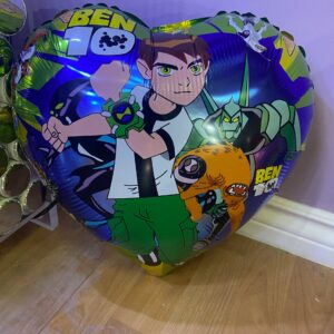 Ben 10 Heart Foil Balloon